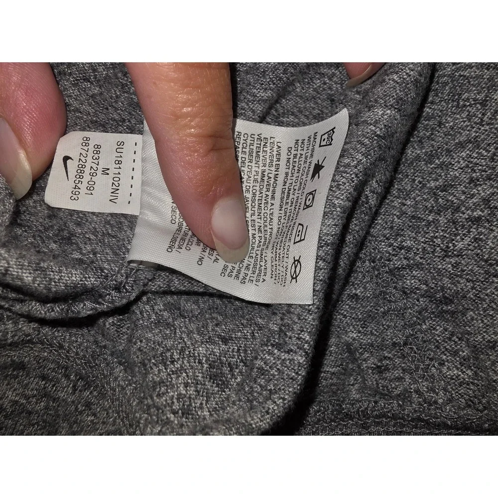 Nike Sportswear Gym Vintage Full Zip Hoodie Heather Gray 883729-091 Mens M